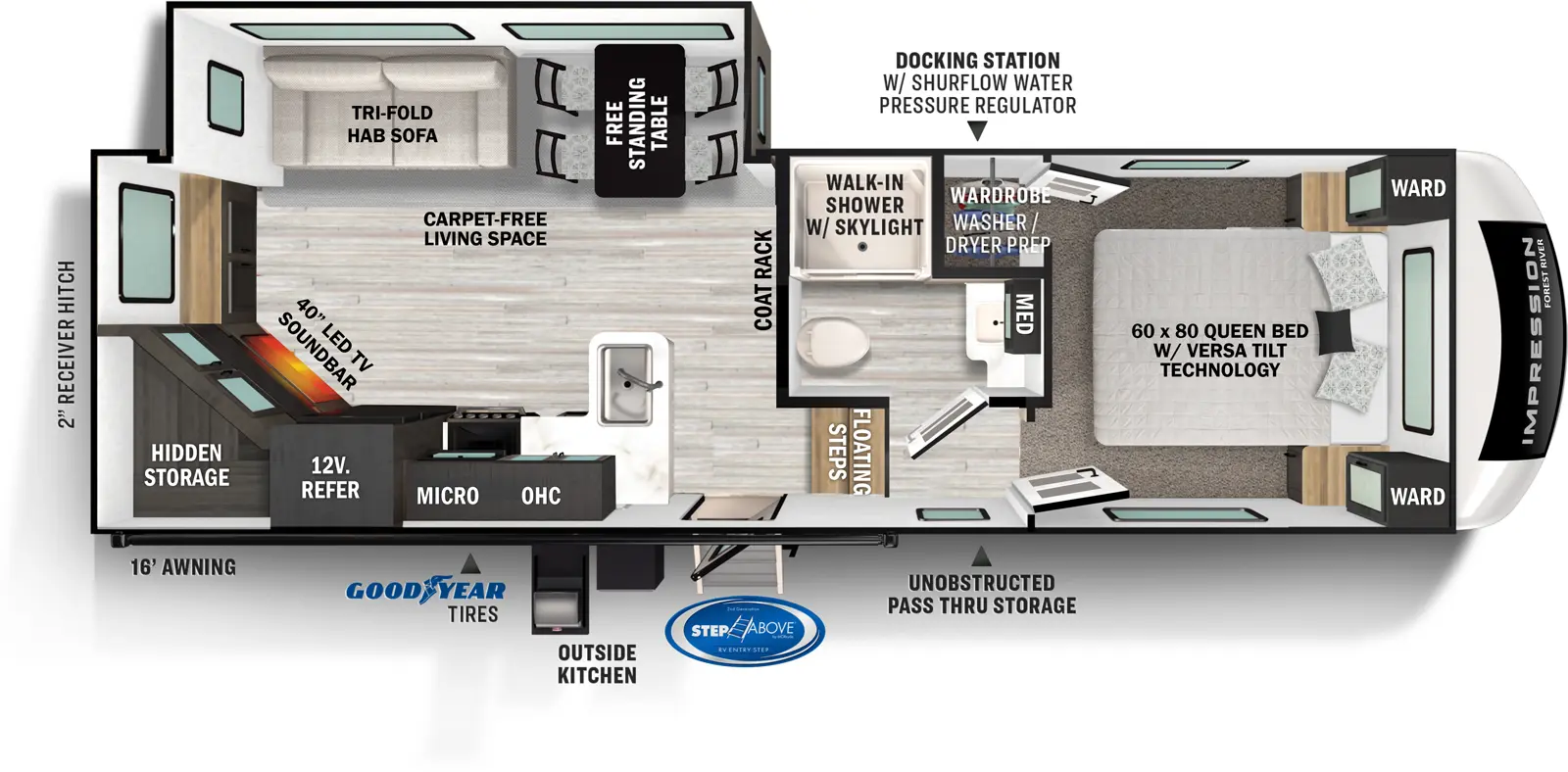 Impression 240RE Floorplan